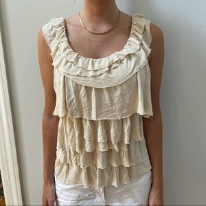 J.Crew M tiered tank